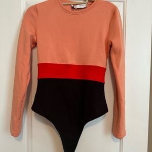 Proenza Schouler White Label
Colorblock Thong Bodysuit Medium